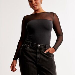 COPY - Black Abercrombie mesh top body suit